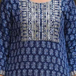 kalini KALINISelection Of 2 Ethnic Motif Straight Kurtas With Trouser And Dupatta image 5