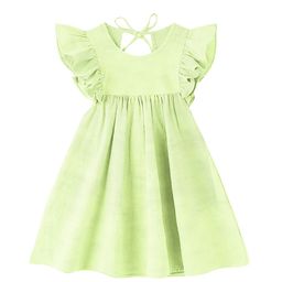 THE BABY ATELIER Girls Green Pure Cotton Nightdress-image-85