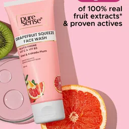 Pure Sense Grapefruit Squeeze Face Wash with Kiwi & Kakadu Plum - 100 ml image 3