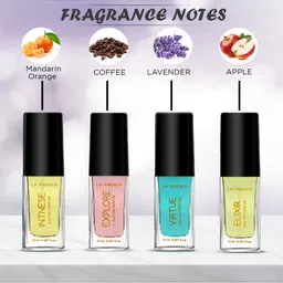 La French Elixir-Explore-Intense & Virtue 4Pcs Long Lasting Eau De Parfum - 15ml Each image 3