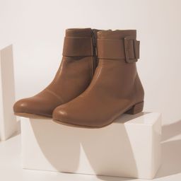 Inc 5 Women Mid Top Block Heel Regular Boots With Buckle Detail-25