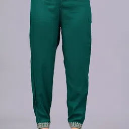 NEW4U Floral Embroidered Regular Sequinned Kurta With Palazzos & Dupatta image 2