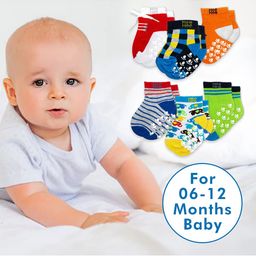 MeeMee Kids Pack of 6 Assorted Patterned Ankle-Length Socks image 2