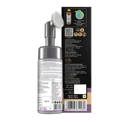 WOW SKIN SCIENCE Activated Charcoal Foaming Face Wash with Built-In Face Brush - 150 ml image 2