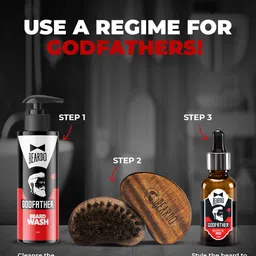 BEARDO Set Of 2 Godfather Lite Beard and Moustache Oil - 30ml Each image 5
