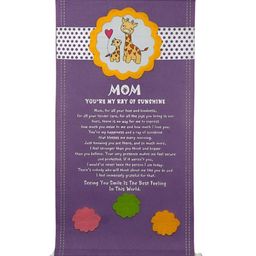 Archies Purple & Yellow Mom You Are My Ray Sunshine Poster Scroll Rectangular Wall Hanging-33