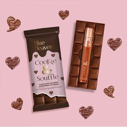 Blue Heaven Cookie & Souffle Chocolate-Flavor Airwhipped Lip Cream 3.2ml-Hazelnut Hottie image 3