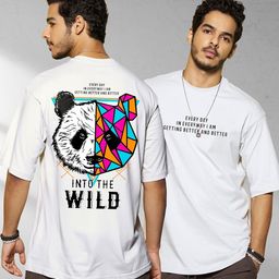 Bewakoof Better & Better Printed Drop-Shoulder Sleeves Oversized Cotton T-shirt-image-19