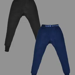 Lux Cottswool Boys Pack Of 2 Solid Cotton Thermal Bottoms-image-55