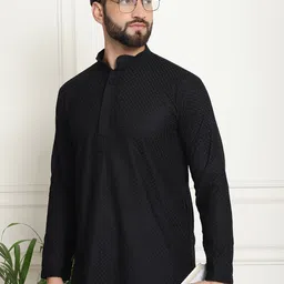 SOJANYA Geometric Embroidered Pure Cotton Straight Kurta-picture-34