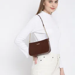 KLEIO Croco Textured Shoulder Party Bag-31