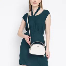 KLEIO D Shape Structured Top Handle Bag-28