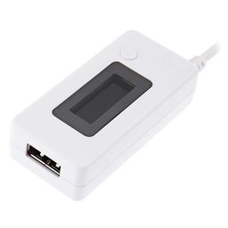 White USB Tester with Load, Current Detector and Voltmeter with LCD Screen Monitors Mobile Power Capacity image 4