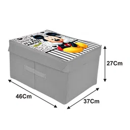 Kuber Industries Set Of 2 Disney Print Foldable Storage Organizer Box with With Lid image 3