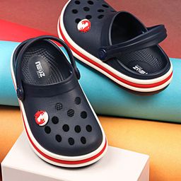 NEOZ Kids Embellished Rubber Clogs-15
