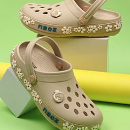 NEOZ Kids Embellished Printed Rubber Clogs-46