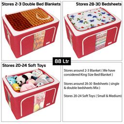 BlushBees Red & White Polka Dot Printed Multi-Utility Organizer image 5