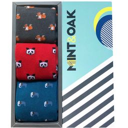 Mint & Oak Men Pack Of 3 Assorted Calf-Length Socks-11