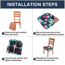 Cortina Set of 6 Printed Chair Pads image 3