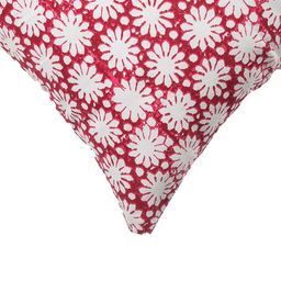 Contrast Living White & Red Set of 2 Abstract Square Cushion Covers image 4