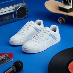 Campus Men White Colourblocked PU Sneakers-47