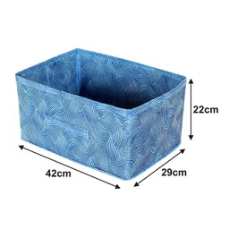 Kuber Industries Set Of 3 Laheriya Metalic Printed Closet Organizer Box With Handle image 3