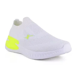 Sparx Men White & Neon-Green Textile Walking Non-Marking Shoes-20