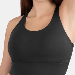 STRCH Solid Medium Coverage Removable Padding Bra image 4