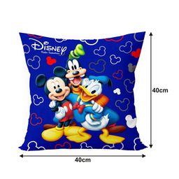 Kuber Industries Set Of 2 Both Side Disney Printed Reversible Cushions image 4