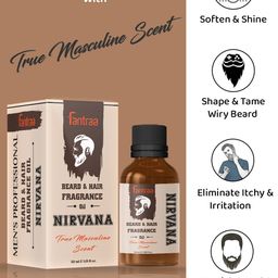 Fantraa Set of 2 Nomadic and Nirvana Beard & Hair Fragrance Oil - 30ml Each image 3