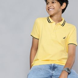 Nautica Boys Pure Cotton Polo Collar T-shirt-image-4