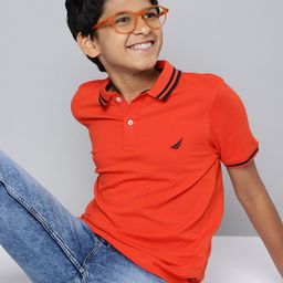 Nautica Boys Pure Cotton Polo Collar T-shirt-image-17