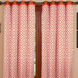 Dekor World Multicoloured Set of 2 Window Curtain-0