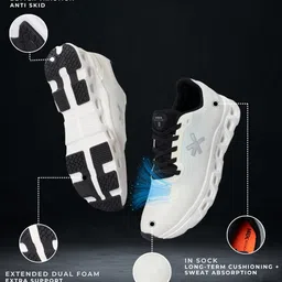 HRX by Hrithik Roshan Men Mesh Lace-Ups Running Non-Marking Shoes image 4