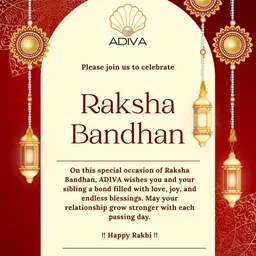ADIVA Set Of 4 Kundan-Studded & Beaded Radha Krishna Rakhi Gift Set image 4