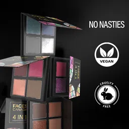 FACES CANADA 4 IN 1 Long Lasting & Matte Finish Eyeshadow Palette - Make'em Envy 05 image 2