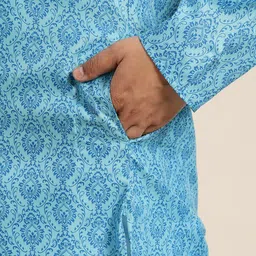 SOJANYA PLUS Ethnic Motifs Printed Regular Kurta with Pyjamas image 2