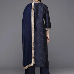 Varanga Sequinned Kurta with Trousers & Dupatta image 5