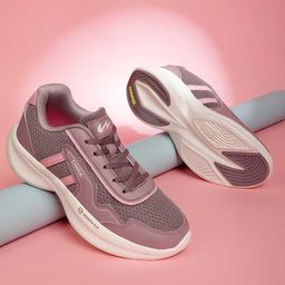 Campus Women Textured Lace Up Memory Foam Mesh Sneakers-38