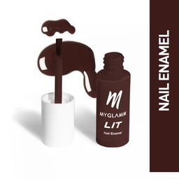MyGlamm LIT Nail Enamel - Oh Fudge-48