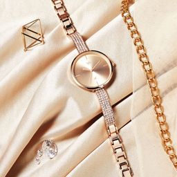 Fastrack Women Embellished Dial & Bracelet Style Straps Analogue Watch FV60009WM01W-image-61