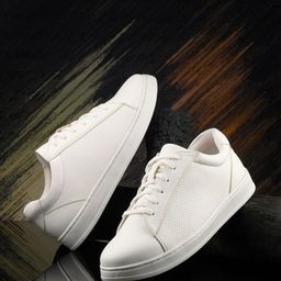 Mast & Harbour Men White Round Toe Lightweight Sneakers-picture-42