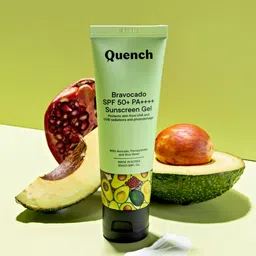 Quench Bravocado SPF 50+ PA++++ Sunscreen Gel with Avocado & Pomegranate - 50 ml-46