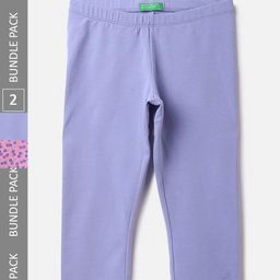 United Colors of Benetton Girls Pack Of 2 Printed Cotton Capris-image-30