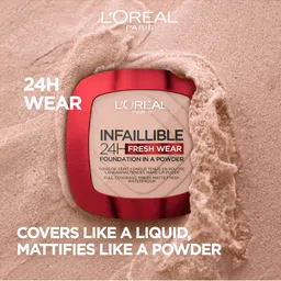 LOreal Paris Infallible 24H Fresh Wear Waterproof Powder Foundation 9 g - Golden Honey 245 image 2