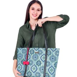 NEPRI Ethnic Motifs Printed Structured Shoulder Bag with Tasselled-35