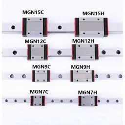 MGN9H Linear Guide Rail - 1M with Sliding block image 2