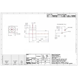 BNC Connector Female 50 Ohm Right Angled For PCB Mount image 4