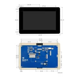 Waveshare 8inch Capacitive Touch Display for Raspberry Pi, DSI Interface, 800x480 image 3