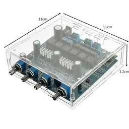 TPA3116 2.1 50Wx2 plus 100W Bluetooth CSR4.0 Class D Power Amplifier With Acrylic Case image 4